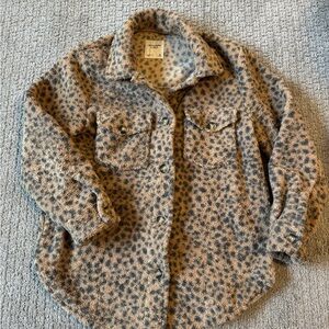 Abercrombie & Fitch Brown and Black Animal Print Jacket